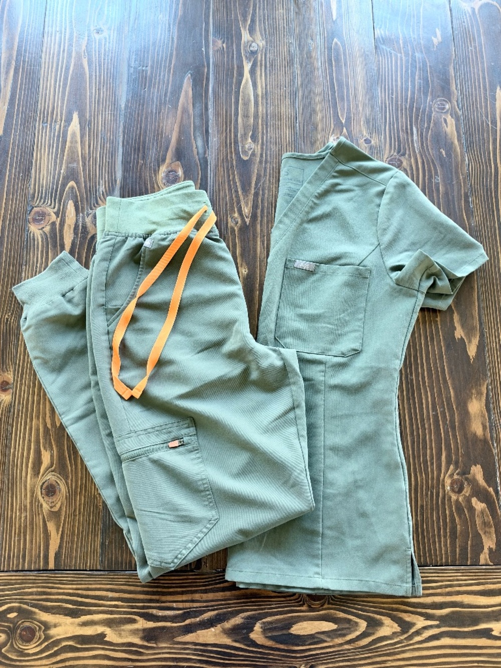 Figs Moss Scrub Set - XS Tall
